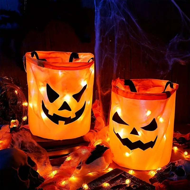 Halloween Pumpkin Candy Bags – 2 Pack