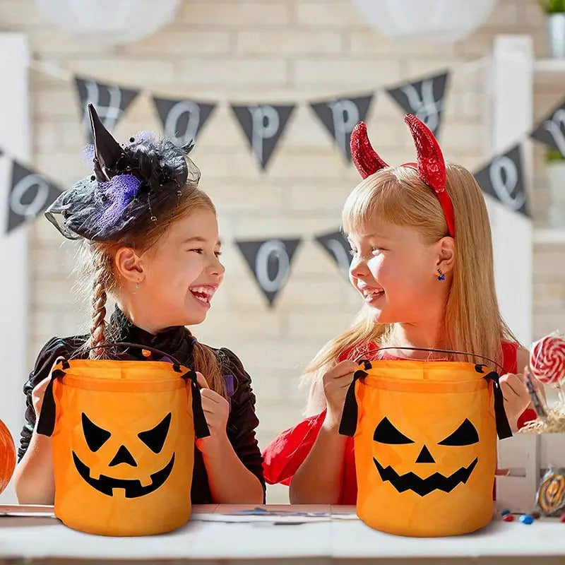 Halloween Pumpkin Candy Bags – 2 Pack