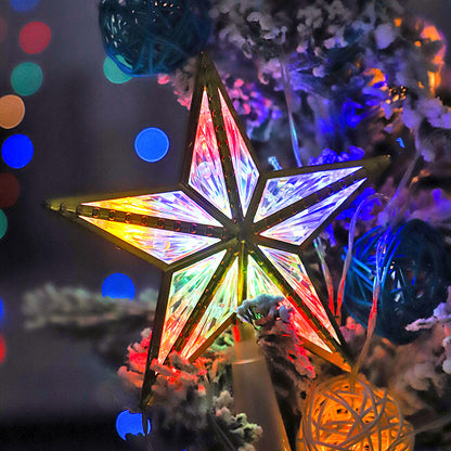 LED Christmas Star Tree Topper