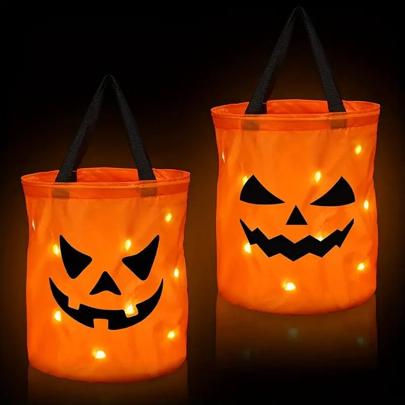 Halloween Pumpkin Candy Bags – 2 Pack