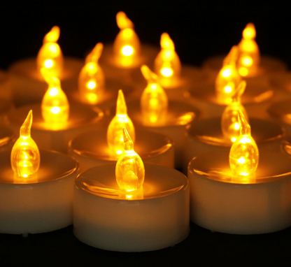 Electronic Tea Light Candles for Christmas Decor