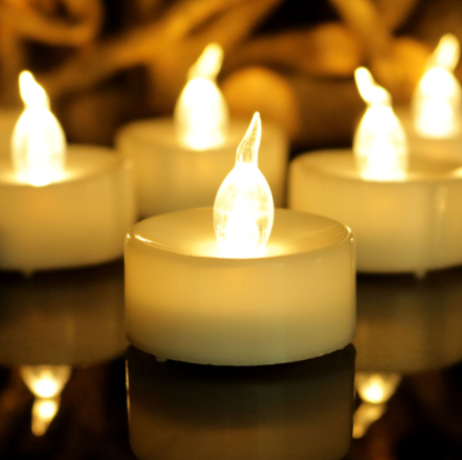 Electronic Tea Light Candles for Christmas Decor